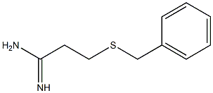 3-(benzylsulfanyl)propanimidamide 结构式