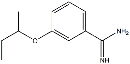 3-(butan-2-yloxy)benzene-1-carboximidamide 结构式
