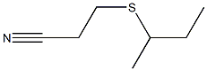 3-(butan-2-ylsulfanyl)propanenitrile 结构式