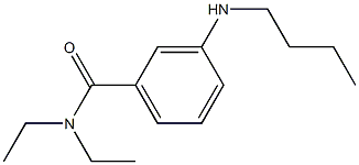 3-(butylamino)-N,N-diethylbenzamide 结构式