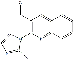 3-(chloromethyl)-2-(2-methyl-1H-imidazol-1-yl)quinoline 结构式