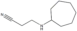 3-(cycloheptylamino)propanenitrile 结构式