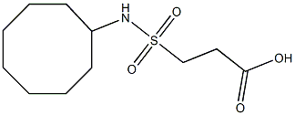 3-(cyclooctylsulfamoyl)propanoic acid 结构式