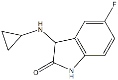 3-(cyclopropylamino)-5-fluoro-2,3-dihydro-1H-indol-2-one 结构式