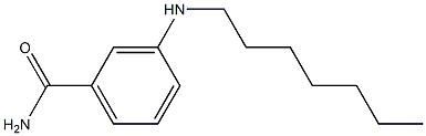 3-(heptylamino)benzamide 结构式