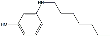 3-(heptylamino)phenol 结构式