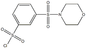 3-(morpholine-4-sulfonyl)benzene-1-sulfonyl chloride 结构式