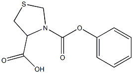 3-(phenoxycarbonyl)-1,3-thiazolidine-4-carboxylic acid 结构式