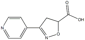 3-(pyridin-4-yl)-4,5-dihydro-1,2-oxazole-5-carboxylic acid 结构式