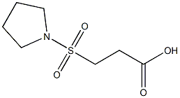 3-(pyrrolidine-1-sulfonyl)propanoic acid 结构式