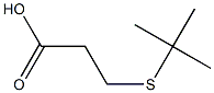 3-(tert-butylsulfanyl)propanoic acid 结构式