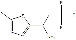 3,3,3-trifluoro-1-(5-methylthiophen-2-yl)propan-1-amine 结构式