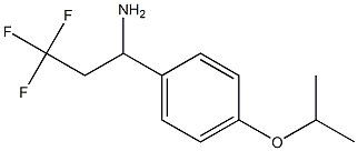 3,3,3-trifluoro-1-[4-(propan-2-yloxy)phenyl]propan-1-amine 结构式
