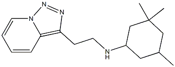 3,3,5-trimethyl-N-(2-{[1,2,4]triazolo[3,4-a]pyridin-3-yl}ethyl)cyclohexan-1-amine 结构式