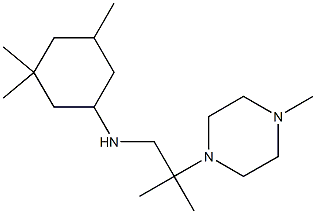 3,3,5-trimethyl-N-[2-methyl-2-(4-methylpiperazin-1-yl)propyl]cyclohexan-1-amine 结构式