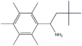 3,3-dimethyl-1-(2,3,4,5,6-pentamethylphenyl)butan-1-amine 结构式