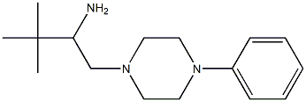 3,3-dimethyl-1-(4-phenylpiperazin-1-yl)butan-2-amine 结构式