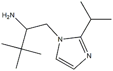 3,3-dimethyl-1-[2-(propan-2-yl)-1H-imidazol-1-yl]butan-2-amine 结构式