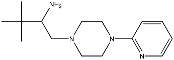 3,3-dimethyl-1-[4-(pyridin-2-yl)piperazin-1-yl]butan-2-amine 结构式
