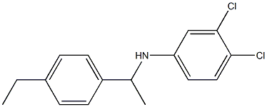 3,4-dichloro-N-[1-(4-ethylphenyl)ethyl]aniline 结构式