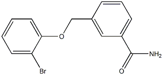 3-[(2-bromophenoxy)methyl]benzamide 结构式