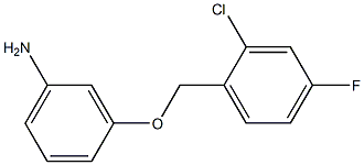 3-[(2-chloro-4-fluorophenyl)methoxy]aniline 结构式