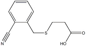 3-[(2-cyanobenzyl)thio]propanoic acid 结构式