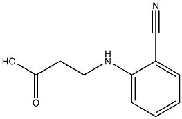 3-[(2-cyanophenyl)amino]propanoic acid 结构式