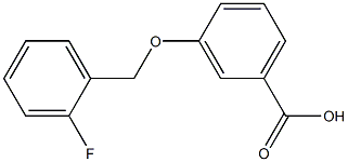 3-[(2-fluorophenyl)methoxy]benzoic acid 结构式