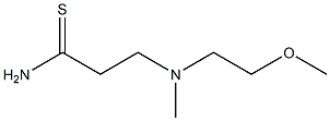 3-[(2-methoxyethyl)(methyl)amino]propanethioamide 结构式