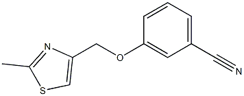 3-[(2-methyl-1,3-thiazol-4-yl)methoxy]benzonitrile 结构式