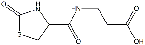3-[(2-oxo-1,3-thiazolidin-4-yl)formamido]propanoic acid 结构式