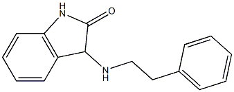 3-[(2-phenylethyl)amino]-2,3-dihydro-1H-indol-2-one 结构式