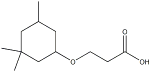 3-[(3,3,5-trimethylcyclohexyl)oxy]propanoic acid 结构式