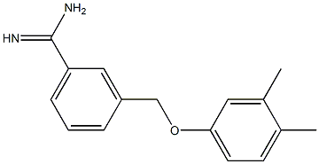 3-[(3,4-dimethylphenoxy)methyl]benzenecarboximidamide 结构式