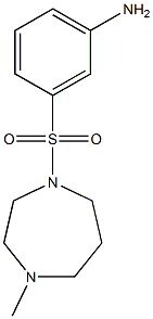 3-[(4-methyl-1,4-diazepane-1-)sulfonyl]aniline 结构式