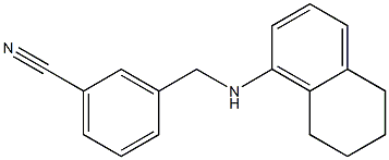 3-[(5,6,7,8-tetrahydronaphthalen-1-ylamino)methyl]benzonitrile 结构式