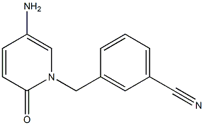 3-[(5-amino-2-oxo-1,2-dihydropyridin-1-yl)methyl]benzonitrile 结构式