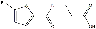 3-[(5-bromothiophen-2-yl)formamido]propanoic acid 结构式