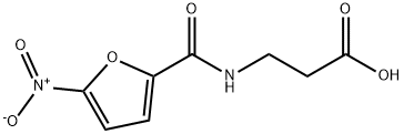3-[(5-nitrofuran-2-yl)formamido]propanoic acid 结构式