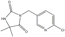 3-[(6-chloropyridin-3-yl)methyl]-5,5-dimethylimidazolidine-2,4-dione 结构式