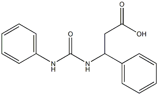 3-[(anilinocarbonyl)amino]-3-phenylpropanoic acid 结构式