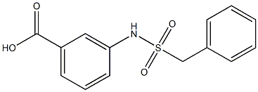 3-[(benzylsulfonyl)amino]benzoic acid 结构式