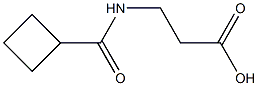 3-[(cyclobutylcarbonyl)amino]propanoic acid 结构式