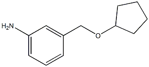 3-[(cyclopentyloxy)methyl]aniline 结构式