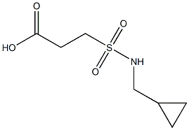 3-[(cyclopropylmethyl)sulfamoyl]propanoic acid 结构式