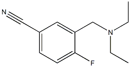 3-[(diethylamino)methyl]-4-fluorobenzonitrile 结构式