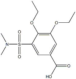 3-[(dimethylamino)sulfonyl]-4,5-diethoxybenzoic acid 结构式