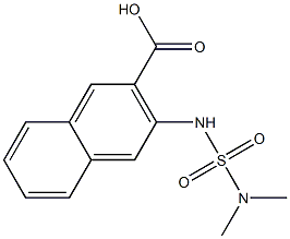 3-[(dimethylsulfamoyl)amino]naphthalene-2-carboxylic acid 结构式