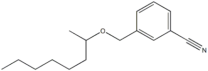3-[(octan-2-yloxy)methyl]benzonitrile 结构式